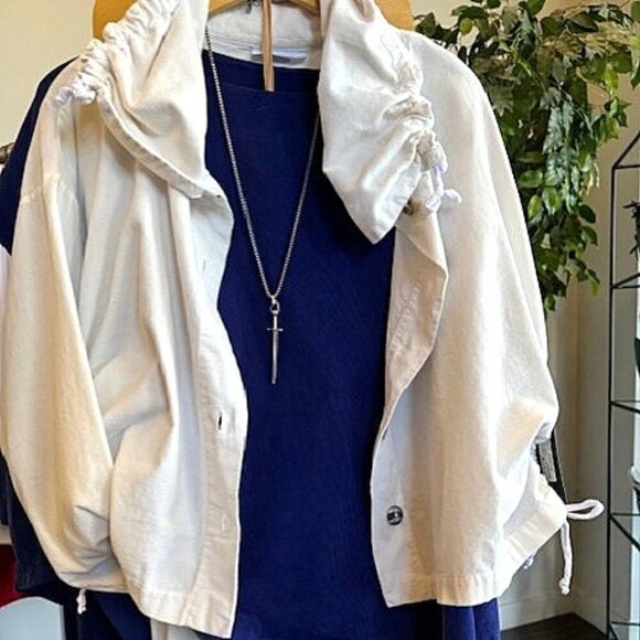 Beauty for Ashes Jewelry - 3" Stainless Steel Sword of the Lord Necklace -Shiny Blade 30" Box Chain Womens